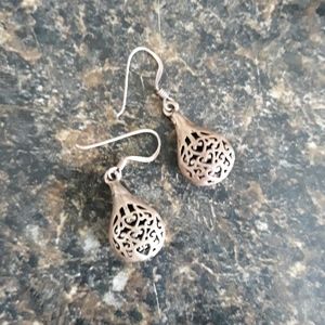 Silver filigree earrings